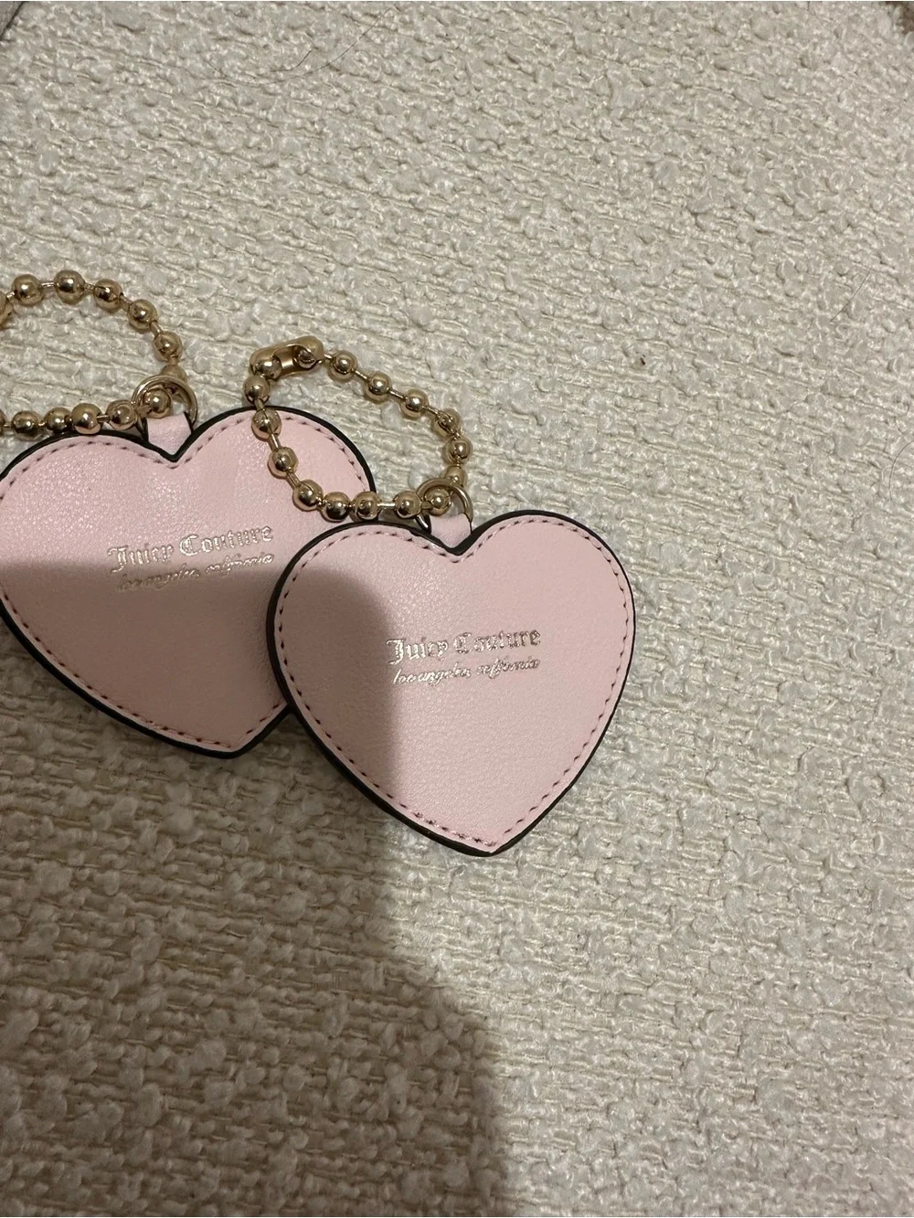 Juicy Couture Black Heart Keychain Charm